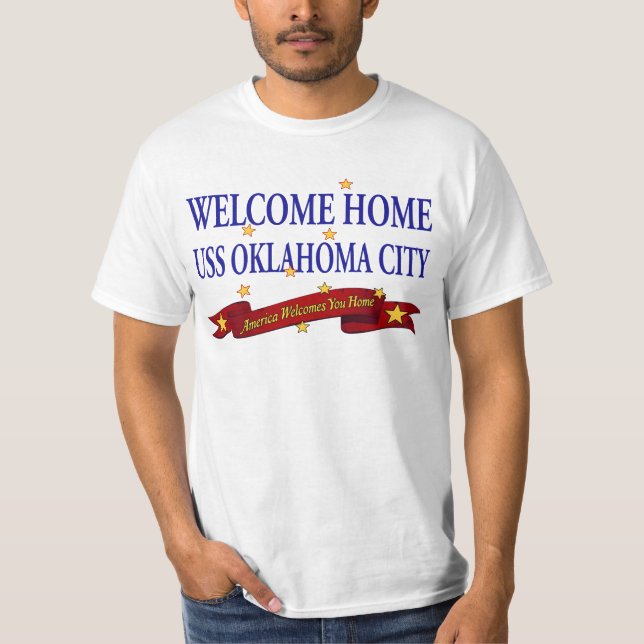 Camiseta Oklahoma City Home bem-vindo de USS (Frente)