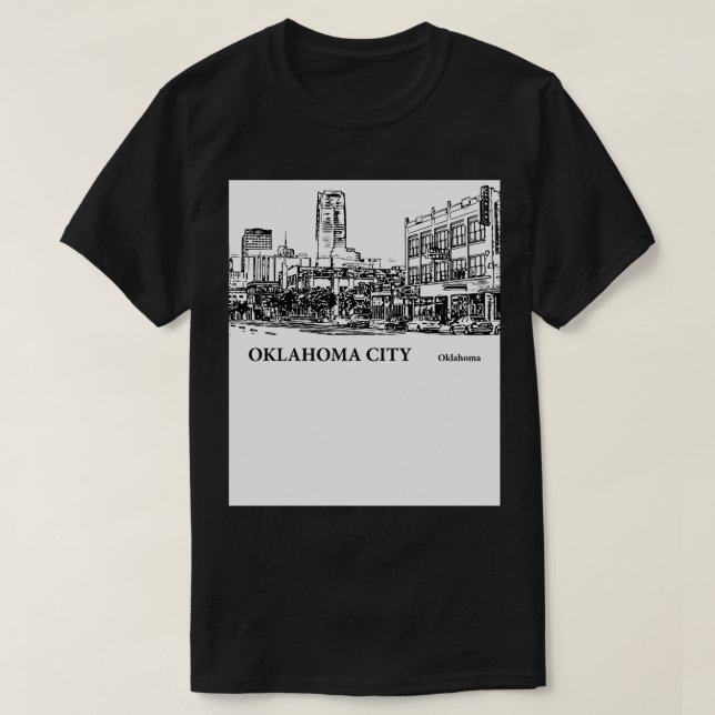 Camiseta Oklahoma City Oklahoma 5 (Frente do Design)