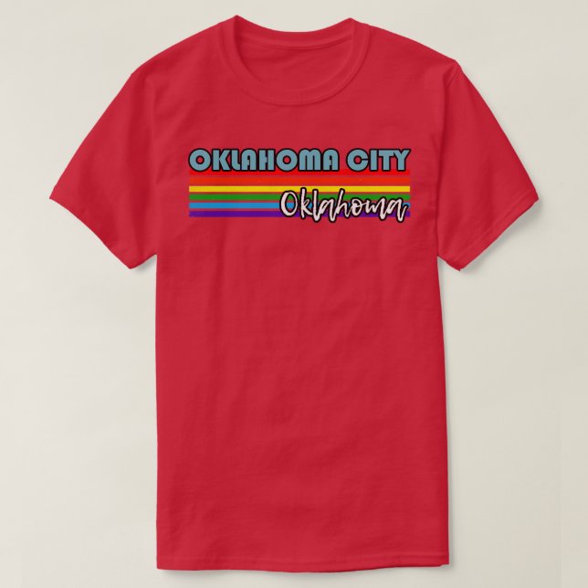 Camiseta Oklahoma City Pride Oklahoma City LGBT G (Frente do Design)