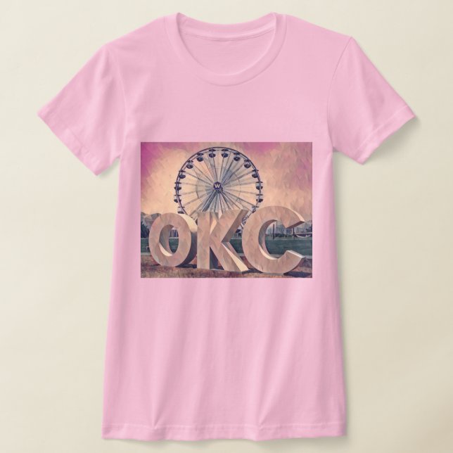 Camiseta Oklahoma City Wheeler District Art (Postura )