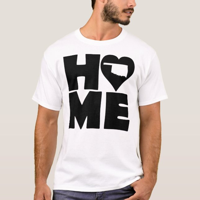 Camiseta Oklahoma Home Heart State Tees (Frente)