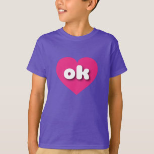 Camiseta Oklahoma Hot Pink Heart - Amor