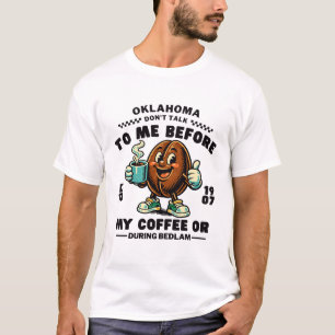 Camiseta Oklahoma: não me fale antes do meu café