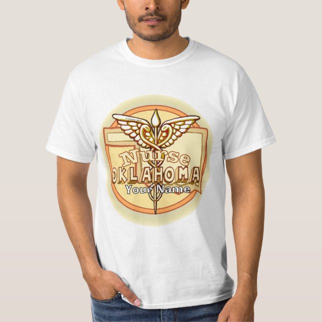 Camiseta Oklahoma Nurse Caduceus (Frente)