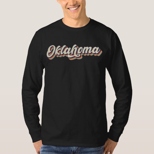 Camiseta Oklahoma Ok Vintage State Retro (Frente)