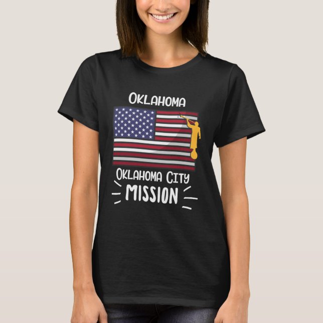 Camiseta Oklahoma Oklahoma City Mormon LDS Mission Missiona (Frente)