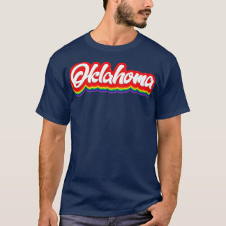 Camiseta Oklahoma Rainbow Typografia