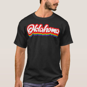 Camiseta Oklahoma Rainbow Typografia