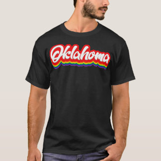 Camiseta Oklahoma Rainbow Typografia