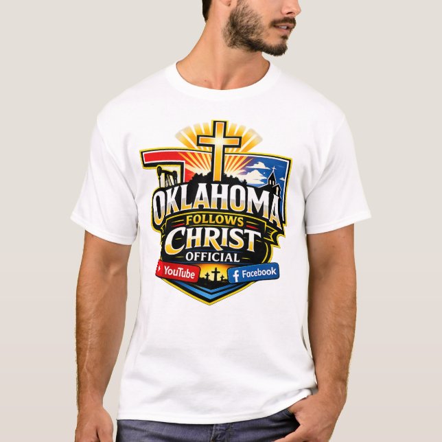 Camiseta Oklahoma segue Cristo oficialmente (Frente)