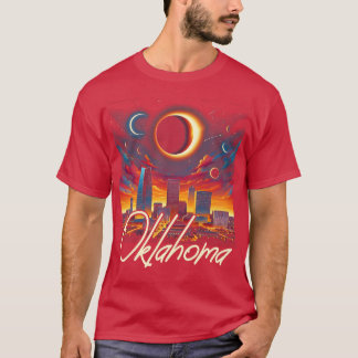 Camiseta Oklahoma Solar Eclipse 2024 Starry Night Solar Ecl