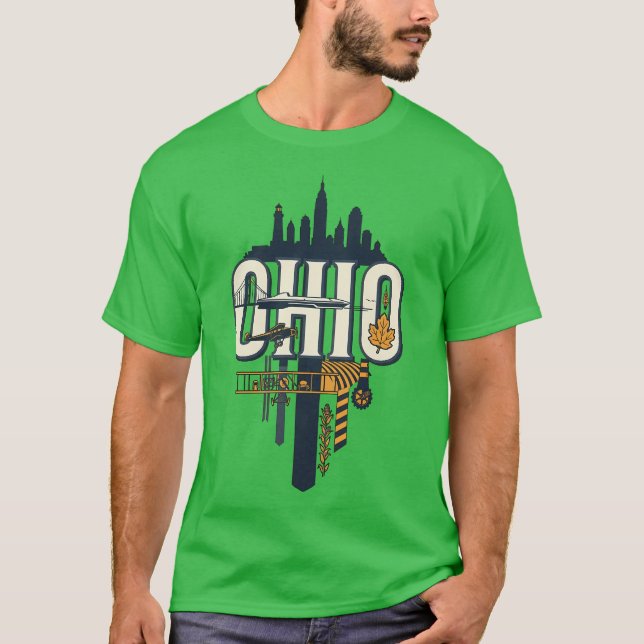 Camiseta Oklahoma State Heritage Heartland Bison Art (Frente)