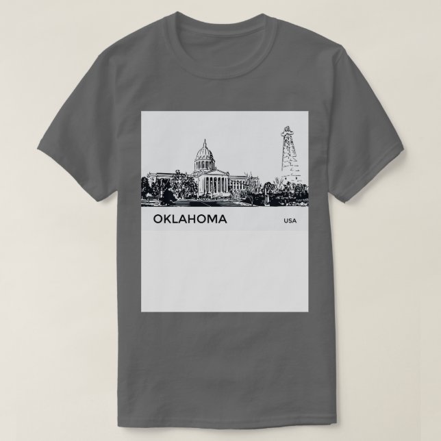Camiseta Oklahoma State USA (Frente do Design)