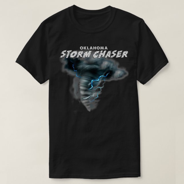 Camiseta Oklahoma Storm Chaser Severe Weather Tornado Chas (Frente do Design)