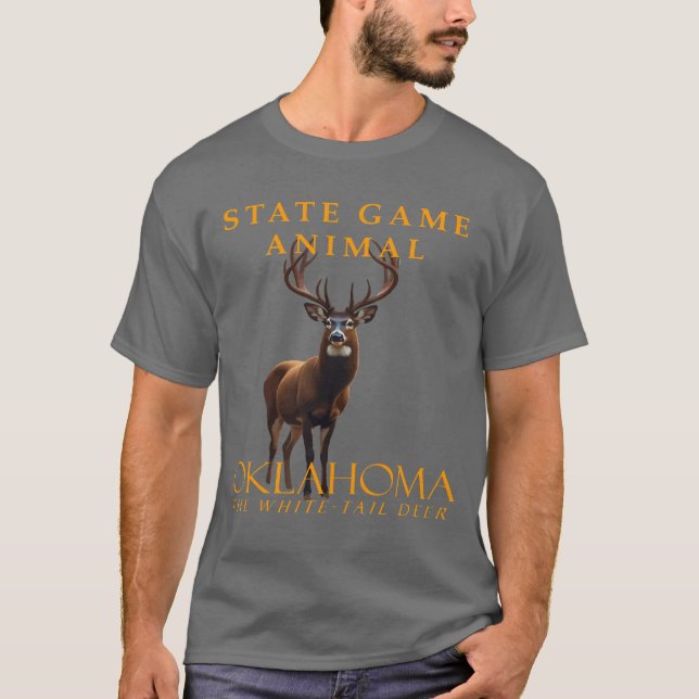Camiseta Oklahoma Territory Game Animal The Whitetail Deer (Frente)