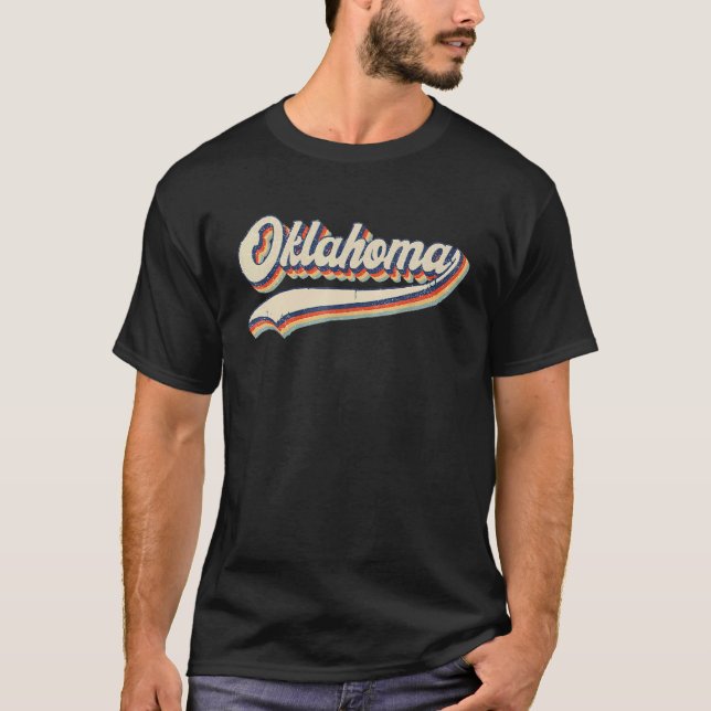 Camiseta Oklahoma  Throwback Vintage Classic (Frente)