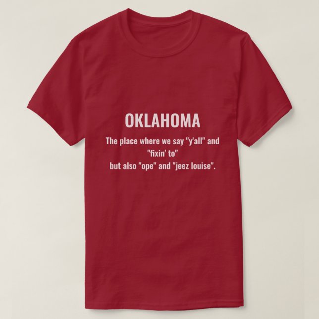 Camiseta Oklahoma vs. Texas (Frente do Design)