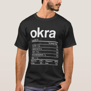 Camiseta Okra Nutrition Fala Engraçado Dia de Ação de Graça