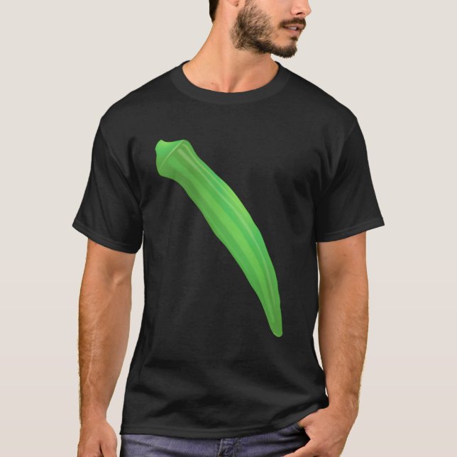 Camiseta Okra Vegetable Gumbo Southern Comida (Frente)