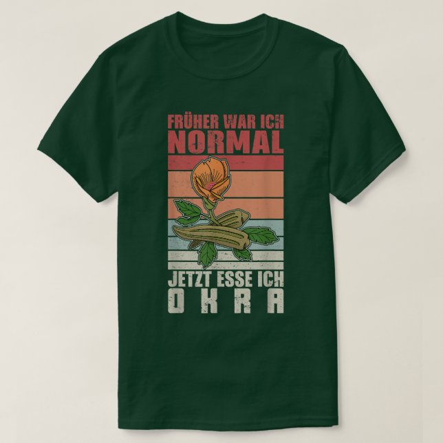 Camiseta Okra Vegetal Marshmallow Vegetariana (Frente do Design)