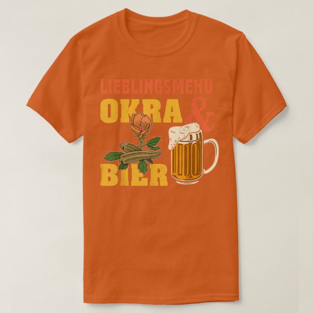 Camiseta Okra Vegetal Marshmallow Vegetariana (Frente do Design)