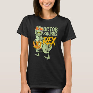 Camiseta Oktobasaurus Rex Dinosaur Lederhosen Custo Bávaro