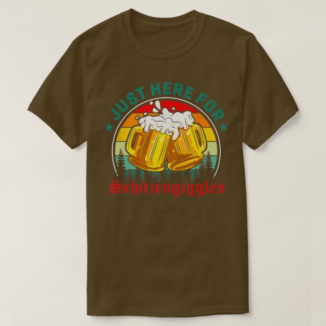 Camiseta Oktoberfest 2023 Apenas Aqui Para Schitzengiggles  (Frente do Design)