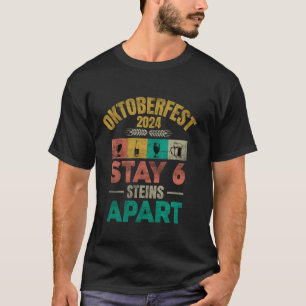 Camiseta Oktoberfest 2024 6 Caneca de cerveja Além Da Cerve
