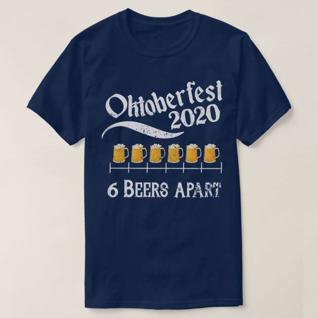 Camiseta Oktoberfest 6 Beers exceto (Frente do Design)