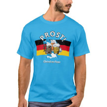 OKTOBERFEST Alemanha Flag PROST Cartoon BeAL TEAL