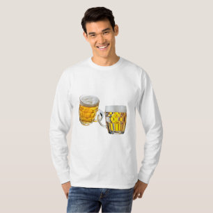 Camiseta Oktoberfest Amigos Duas Cervejas Engraçadas