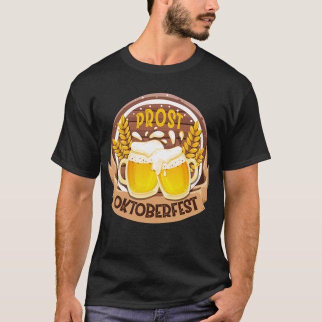 Camiseta Oktoberfest Anima Partido Alemão da Cerveja Bebend (Frente)