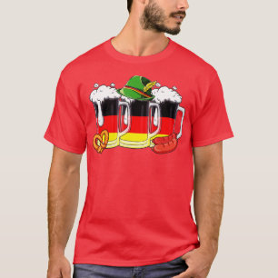 Camiseta Oktoberfest Bavarian Munique Beer German Flag Beer