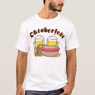 Camiseta Oktoberfest Beer and Sausage