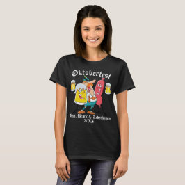 Camiseta Oktoberfest Beer Brats & Lederhosen