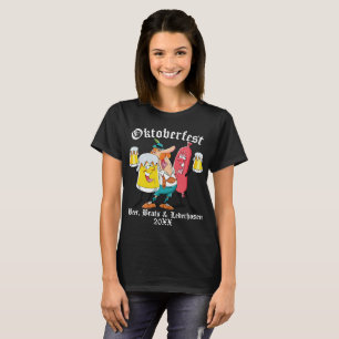Camiseta Oktoberfest Beer Brats & Lederhosen