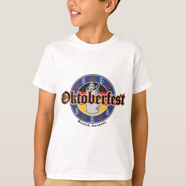Camiseta Oktoberfest Beer e Pretzels (Frente)
