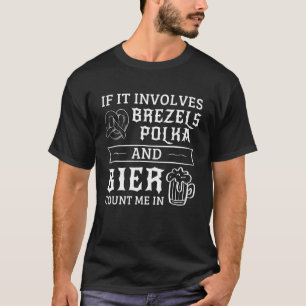 Camiseta Oktoberfest Beer Festival Pretzel Alemão
