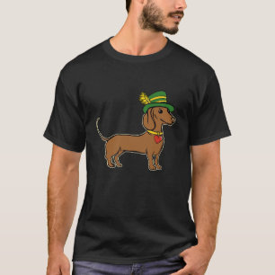 Camiseta Oktoberfest Dachshund Cute Sauswte Dog Alemão Para