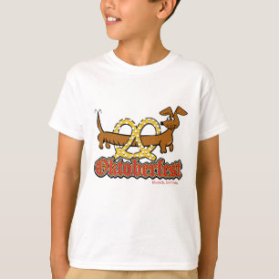 Camiseta Oktoberfest Dachshund e Pretzel