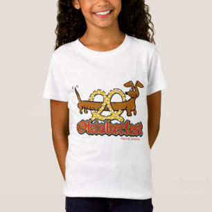 Camiseta Oktoberfest Dachshund e Pretzel