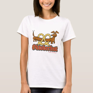Camiseta Oktoberfest Dachshund e Pretzel