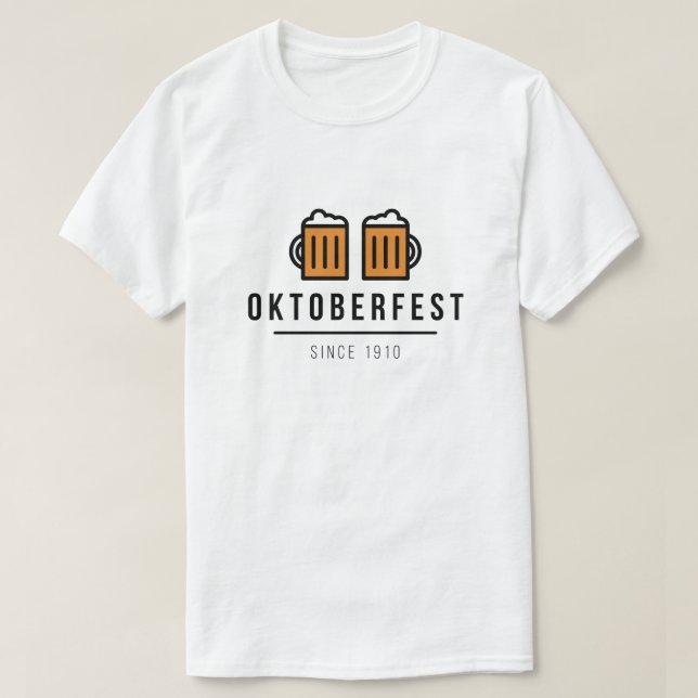Camiseta Oktoberfest Desde 1810 (Frente do Design)