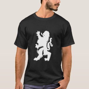 Camiseta Oktoberfest do Leão Bávaro Preto e Branco
