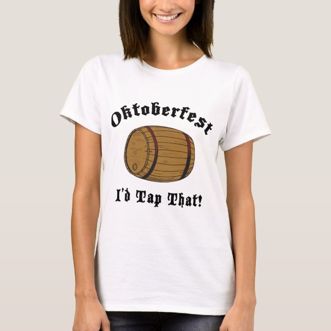 Camiseta Oktoberfest engraçado eu bateria esse t-shirt (Frente)