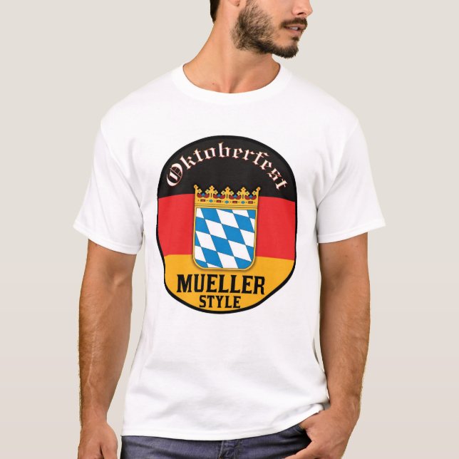 Camiseta Oktoberfest - estilo de Mueller (Frente)