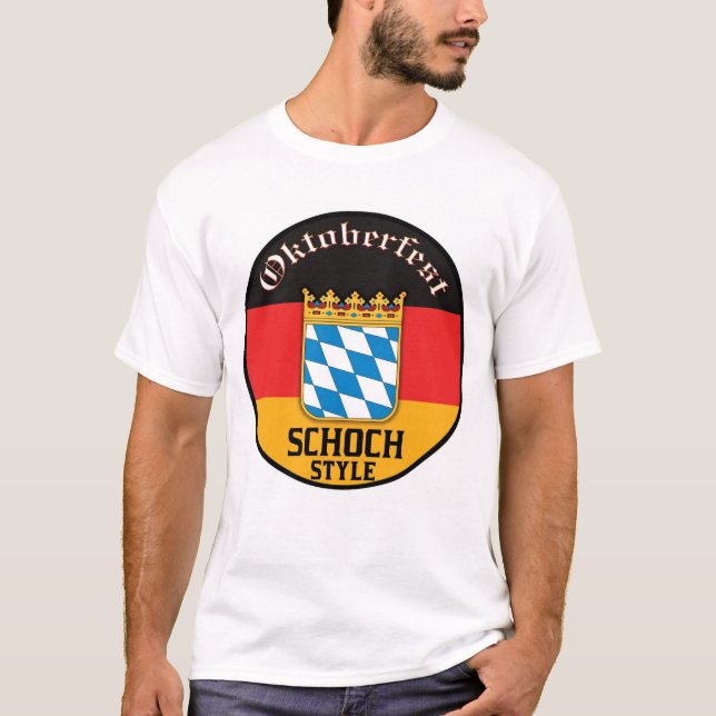 Camiseta Oktoberfest - estilo de Schoch (Frente)