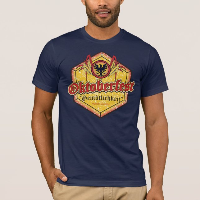 Camiseta Oktoberfest Gemutlichkeit (Frente)