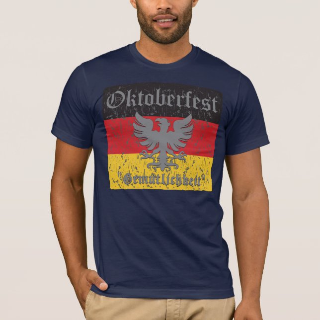 Camiseta Oktoberfest Gemutlichkeit (Frente)