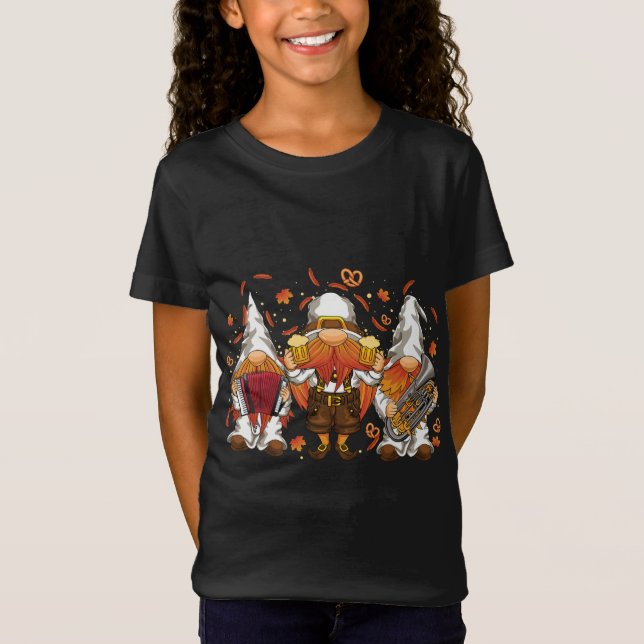 Camiseta Oktoberfest Gnomos Lederhosen Festival Alemão Bava (Frente)